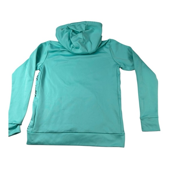 Nike Dri-Fit Women’s Hoodie Tale and black accents Pullover Sweatshirt (Size M) - Picture 7 of 10